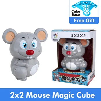  Noi Zhisheng Yuxin Mouse-ul 2x2 Viteza Cub Magic Puzzle Profesionale 2x2x2 Cubo Magico Teaser Creier Educație Jucarii de cadouri de Craciun