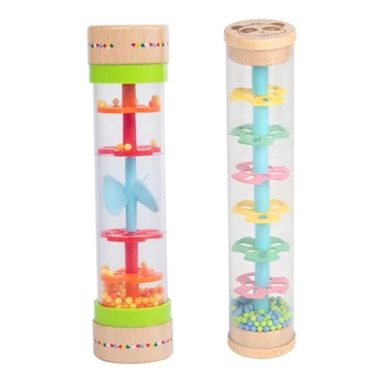 Copilul Rainmaker Cilindru de Sunet Instrument de Culori Luminoase cu Ploaie Stick SoundToys pentru copil Copil Copil
