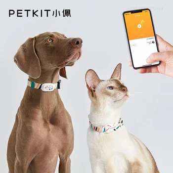  PETKIT a se potrivi 3 Smart Gulere pentru animale de Companie de Tag-Control de la Distanță Bluetooth rezistent la apa de Activitate si de Dormit Monitor pentru Pisică Câine Animal de casă Supplies