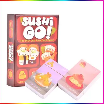  sushi joc de bord Interactive Carte de Joc Sushi Merge Părinte Copil Petrecere Alege Cardul Copil Jucărie Joc Carte de Joc de Petrecere
