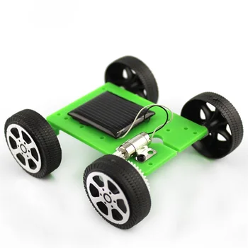  1set Mini Energiei Solare Condus Masina DIY Kit Auto pentru Copii Gadget Hobby Amuzant pentru Copii Jucarii pentru Baieti Asambla Robotul Masina