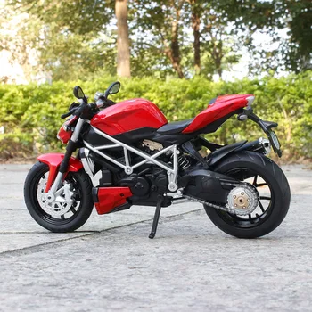  1:12 Ducati Streetfighter S V4 Roșu Turnat Vehicule de Colectie Hobby-uri Motociclete de Sunet și lumină Jucarii Model cadou de Ziua de nastere