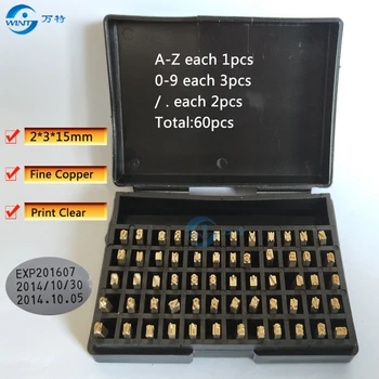  2*3*15, scrisoare engleză, font,personaje pentru DY-8/HP-241B data de codificare, mașină de timbru cald coder, cadă cu rola de cerneală coder, panglică coder