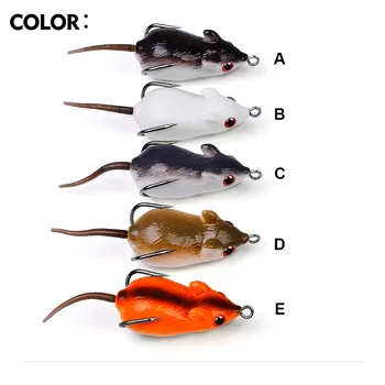  Mouse-ul Momeli de Pescuit Momeală Cârlige Puternice Momeală Artificială de Pescuit de apă Dulce, apă Sărată ASD88