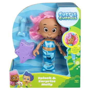  Noi Bubble Guppies Molly Baie Papusa Figura Jucărie Set 20cm Copii Drăguț de Baie pentru Copii Păpuși Jucarii pentru Copii Fete Cadouri
