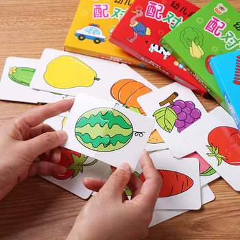  32PCS Toddler Carte de Joc Meci Cognitive Camion Fructe Viața Animală Set de Puzzle pentru Copii Cognitive Educaționale Timpurii Puzzle Jucărie