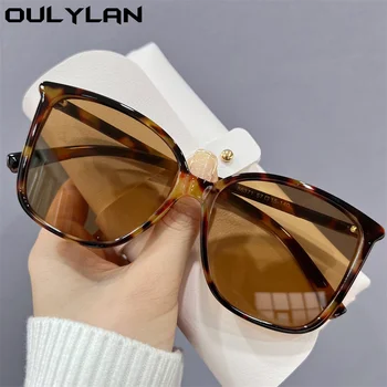  Oulylan Supradimensionat ochelari de Soare Patrati de Femei de Moda de Epocă Mare Cadru Ochelari de Soare Barbati de Conducere Ochelari de Nuante UV400 Stil coreean
