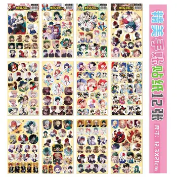  Autocolante 12 Buc/set Japonia Anime Steakuri pentru Notebook Laptap Valiza Decor Jucării Figura Deku Eroul Meu mediul Academic One Piece Luffy Jucărie