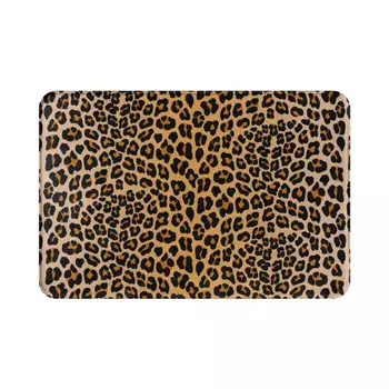  Leopard de Imprimare Poliester Preș Covor covor Mat Lăbuță Non-alunecare Absorbant Mat Camera din Față Coridor Bucatarie Dormitor balcon toaletă