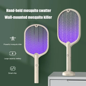  3000V Electric Insecte Racheta Țânțar Swatter USB Reîncărcabilă Swatter Zbura Insecte Bug Zapper Insertii Mosquito Killer Capcana Racheta
