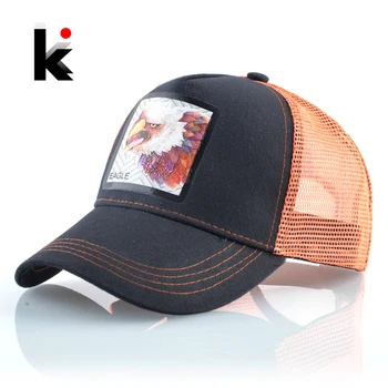  Snapback Hat Moda Barbati Sepci De Baseball Cu Vulturul Patch Streetwear Hip Hop Șapcă De Camionagiu Femeile În Aer Liber Ochiurilor De Plasă Respirabil Vizorul Pălării