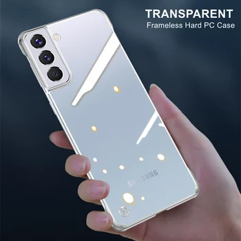  Fara rama Transparent Caz pentru Samsung Galaxy S22 Plus S21 Ultra S21 FE Acoperi Clar de Plastic Greu de Caz Subțire De Nota 20 Plus S20