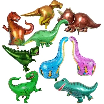  12 tipuri de dinozaur Jurassic balon tema dinozaur layout Tyrannosaurus copii petrecere de ziua decor baloane en-gros