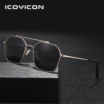  Moda se răcească Bărbați ochelari de Soare de Conducere Epocă Pilot Ochelari de Soare Piața Cadru Metalic UV400 Vara Ochelari de Punk Oculos De Sol BS8078