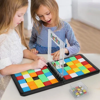  IQ Puzzle Cub 3D Puzzle Cursa Cub Tabla de Joc de Blocuri Copii Adulți Educație Jucărie Părinte-Copil Dublu Viteza de Joc Cuburi Magice