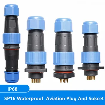  SP16 IP68 rezistent la apa Conector 2 3 4 5 6 Pini SP Cablu de Tata, Mama, Energie Electrică Rapidă a Aviației Plug Și Sokcet Masculin Feminin