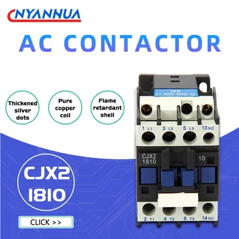  LC1D AC Contactor CJX2-1810 18A NR. 3-Faza pe Șină DIN Muntele Electrice de Putere Contactor 24V 36V 110V 220V 380V