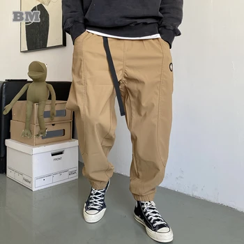  Plus Dimensiune Japoneză Streetwear Casual Pantaloni Bărbați Îmbrăcăminte Harajuku Liber Joggeri Moda Trendy Supradimensionat Pantaloni Sex Masculin