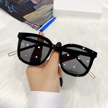  Brand Designer de ochelari de Soare Ochi de Pisica Femeie Vintage Black Mirror Ochelari de Soare Pentru Moda Mare Cadru Rece Sexy Femeie Oculos UV400