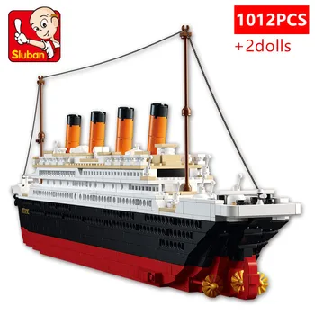  1012PCS RMS Titanic Vapor de Croazieră Navă Model Blocuri Hobby-uri Construcrion Prieteni Creative, Jucarii Educative Cadou de Crăciun