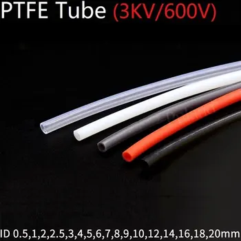  1M PTFE, FEP Tub Pentru Imprimantă 3D Piese de Țeavă ID 0.5 1 2 2.5 3 4 5 6 7 8 10 12 14 16 18 20 mm Izolate Extruder Furtun J-cap 600V
