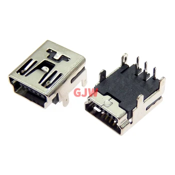  10buc Mini USB Tip B, 5-Pini de sex Feminin Soclu în Unghi Drept DIP Conector Jack Plug-in