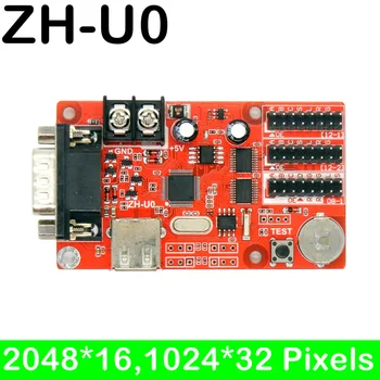  ZH-U0 USB + Serial Port Led de Control Card Pentru Led-uri Semn Mesaj 2048x16 1024x32 Pixeli Pentru P10 Text în Mișcare Modul de Afișare