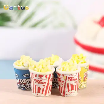  Noi 4BUC casă de Păpuși în Miniatură Popcorn Pretinde Joc Casă de Păpuși de Simulare Alimente Pretinde a Juca Jucărie