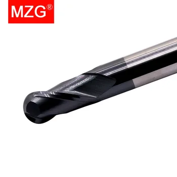  MZG 2 Flaut Tăiere HRC50 1mm 2mm 3mm 4mm 5mm Frezare Prelucrare Oțel de Tungsten Sprial Pic de freze Minge Nas End Mill