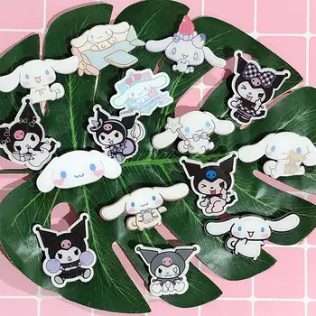  Sanrio Kuromi Cinnamoroll Kawaii Desene Animate Acrilice Pin Badge Haine Femei Pin Sac Decorare Jucării Pentru Copii Insigna