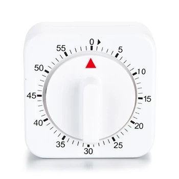  Vântul Up Timer 1 oră/60min Alarmă Timer Mecanic Pătrat Bucătărie Timer Manual Timer Mecanic Memento de Preparare a Alimentelor