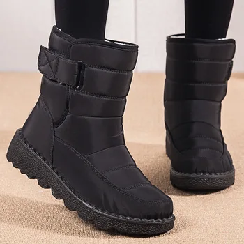  Femei Cizme 2023 Noi Cizme De Iarna Cu Platforma Pantofi De Zăpadă Botas De Mujer Impermeabil Tocuri Joase Glezna Cizme Femei Pantofi