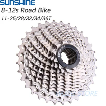  SUNSHINE Road bike casetă volanta pinioane Pinion pentru shimano 8 9 10 11 12 viteza 11T - 23t 25t 28t 30t 32t 34t 36t