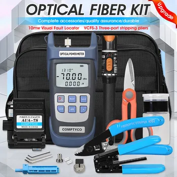 FTTH Fibre Optice Tool Kit Cu Fibra Optica Power Meter -70-+10dBm 10mW Visual fault Locator VFL Fibre Stripteuză VCF-3 FTTH Instrument