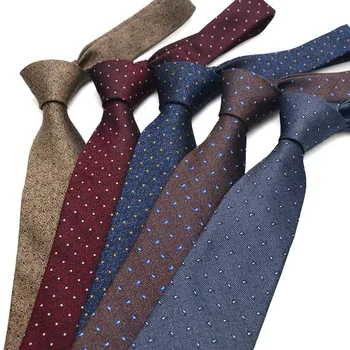  Linbaiway Moda Imprimate Poliester Cravata pentru Oamenii de Afaceri Formale Jacquard Legături de Gât Cravată subțire de zi cu Zi Purta Cravată de sex Masculin Cadou