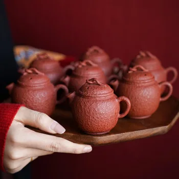  WIZAMONY oală mică Yixing lut violet hand-made schiță arma gura ceainic Chinezesc stângace 90-100cc berii ceai oală