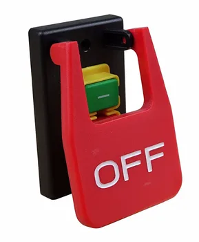  Off-On Capac Roșu pentru Oprire de Urgență Împingeți Butonul Comutator 16A Putere-Off/Subtensiune Protecție Electromagnetică Comutatorului de Pornire