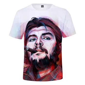  T-Shirt Lider Revoluționar Cubanez Che Guevara 3D Imprimate Streetwear Bărbați Femei de Moda Casual O-Gât T Cămașă Oversize Teuri Topuri