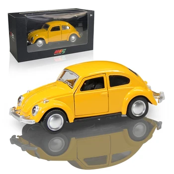  1/36 Masina Clasica Mini Retro Vintage Beetle turnat sub presiune Trage Înapoi Model de Masina de Jucarie Pentru Copii Cadouri Decor Masina Fast Furious