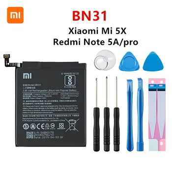  Xiao km 100% Orginal BN31 3080mAh Baterie Pentru Xiaomi Mi 5X Mi5X Redmi Notă 5A / Pro Km A1 Redmi Y1 Lite S2 BN31 Baterii +Instrumente