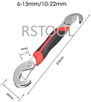  Universal Cheie Reglabilă Cheie Set,Prindere 6-22mm Reglabil Ajustare Rapidă Multi-funcție