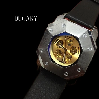  DUGARY automat mechanical ceas gol fotbal design rezistent la apa Pentru Bărbați Moda Luminos Ceasuri Relogio Masculino Ceas