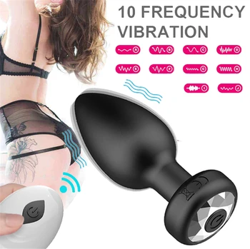  Vibratoare Anal, Dop De Fund Jucarii Sexuale 10 Frecvența De Prostata Masaj Vibrator Wireless De Control De La Distanță Jucării Erotice Pentru Gay Femeile Barbati