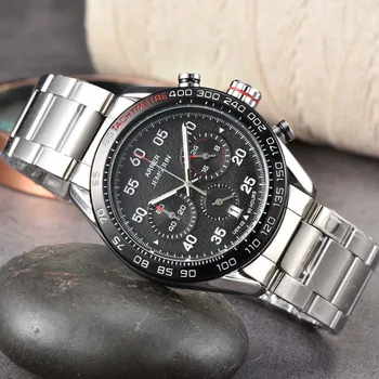  Nou Brand Original Cuarț Ceasuri pentru Barbati Clasic Carrera din Oțel Inoxidabil Ceas de Afaceri Cronograf Automatic Data AAA Ceasuri