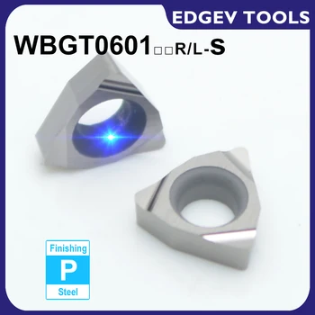  EDGEV Cermet Carbură de a Introduce WBGT 0601 WBGT060102 WBGT060104 R-S L-S metalo-Ceramice Plictisitor CNC Strung de Cotitură Instrument Substitue TN60