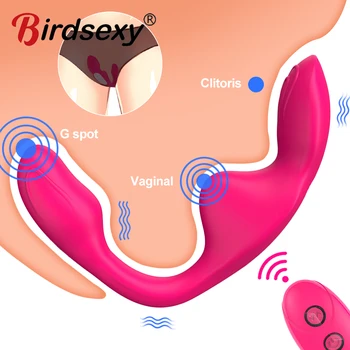  Purta Penis artificial Vibratoare jucarii Sexuale pentru Femei pentru Orgasm Masturbator punctul G și Clitorisul Stimula Control de la Distanță Chilotei Vibratoare Adult Jucarii Sexuale