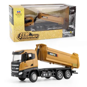  Ambalaj cutie de cadou inginerie vehicul jucării,1:50 aliaj Dump camion de model,de înaltă calitate din aliaj de jucării,transport gratuit