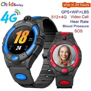  4G Smart Apel Video Uita-te la Copii de Student Om Heart Rate Monitor de Presiune sanguina Urmă GPS Localiza Camera SOS Apel de Telefon Smartwatch