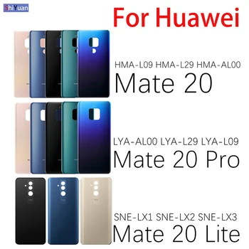  Ușa Din Spate Locuințe Caz Pentru Huawei Mate 20 Amice 20 Pro 20 Lite Capac Baterie Spate Panou De Sticlă Capac Baterie Mate20 Înlocui