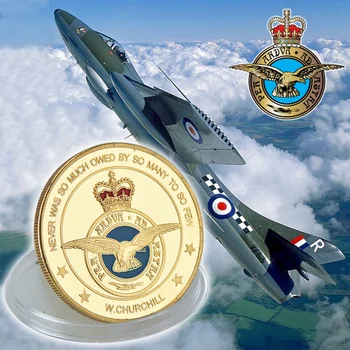  Hot Nou 2015 Placat cu Aur ARMATA Monedă en-Gros Royal Air Force Comemorative Personalizate Monedă de Lux Moneda